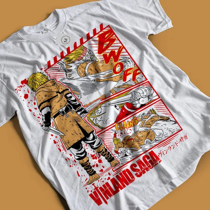 Unisex Thorfinn Son of Thors Anime T-Shirt, Manga Viking Saga Shirt Manga Shirt, Gift for him, Gift for her Shirt Anime