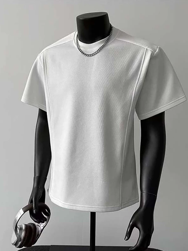 

Unisex Casual Loose Fit Short Sleeve T-Shirt Breathable Cotton Summer Fashion Shoulder Length Half Sleeve Top for Men And Women