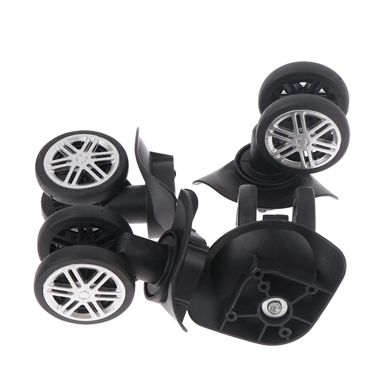 4pcs Silent Universal Wheels Replacement Luggage Caster Accessories Suitcases Repair Trolley Rubber Wheels Silent Luggage Wheels