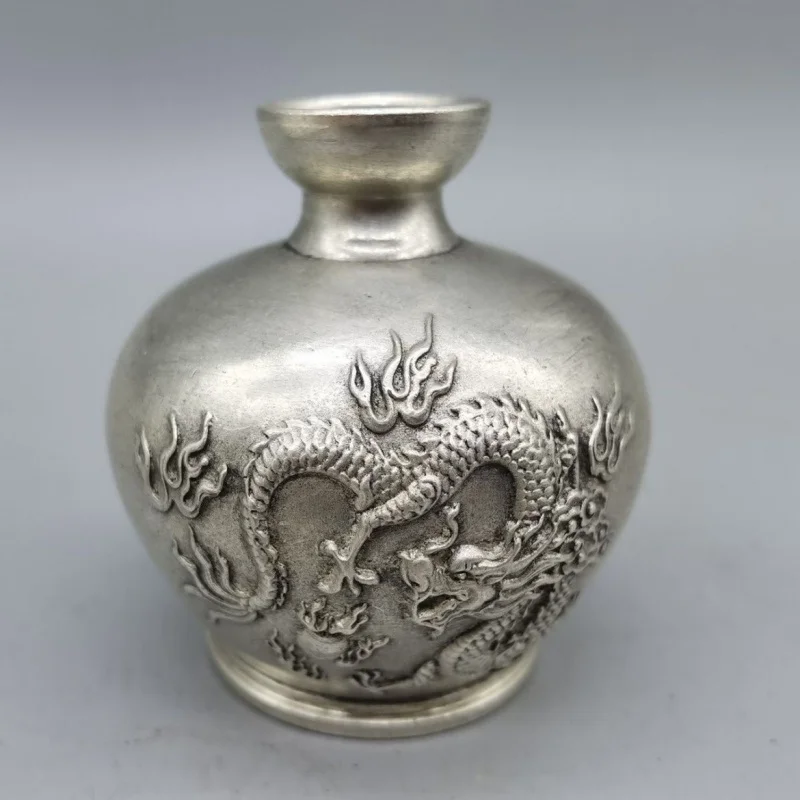 White Copper Fire-Proof Dragon Bottle Kitchen Fire-Proof Tianmen Northwest Corner Hexagram Home Decorative Crafts Decoration Fir