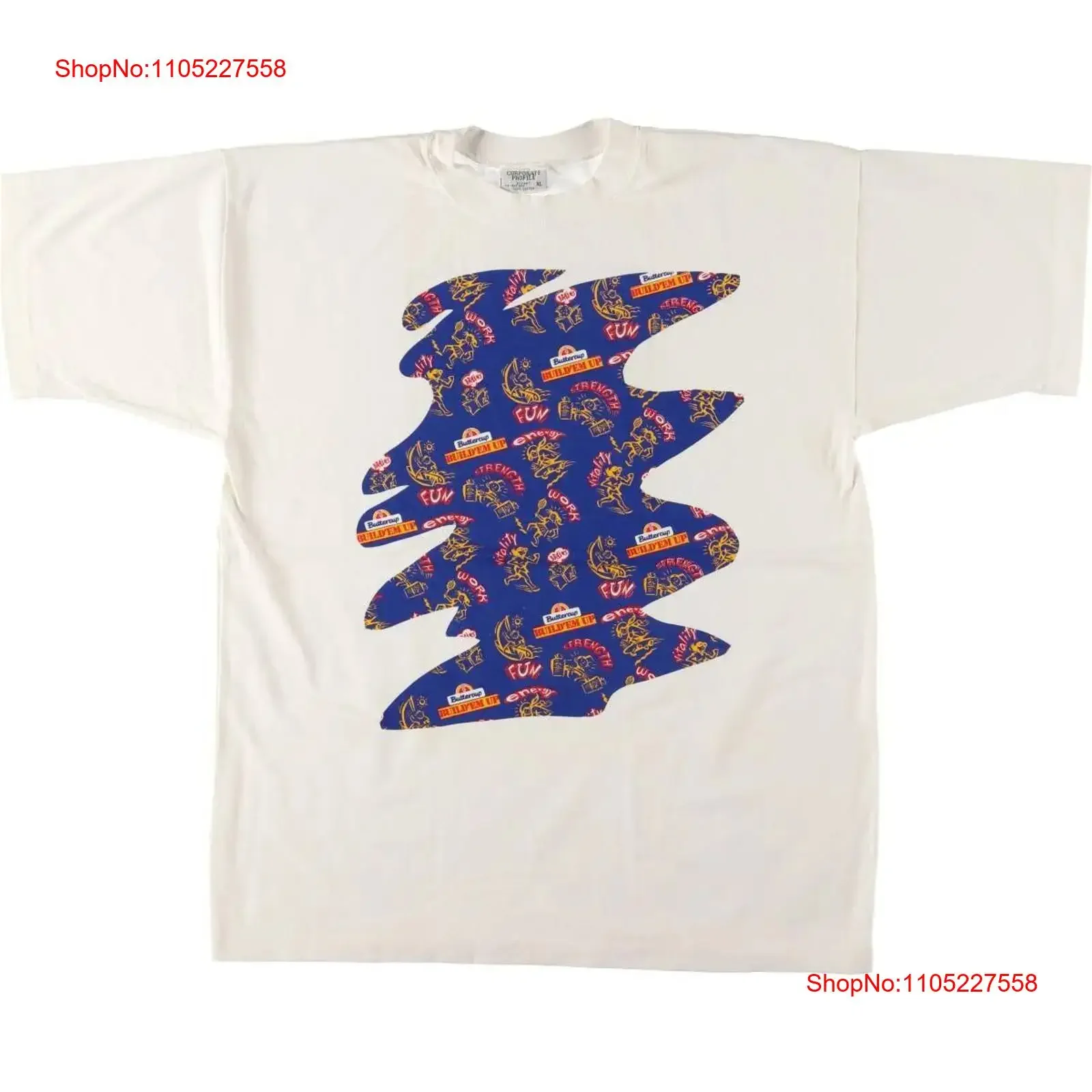 CORPORATE PROFILE BUTTER CUP Advertising T shirt Men's XL equivalent Vintage vintage Washed fashion Breathable Stretched