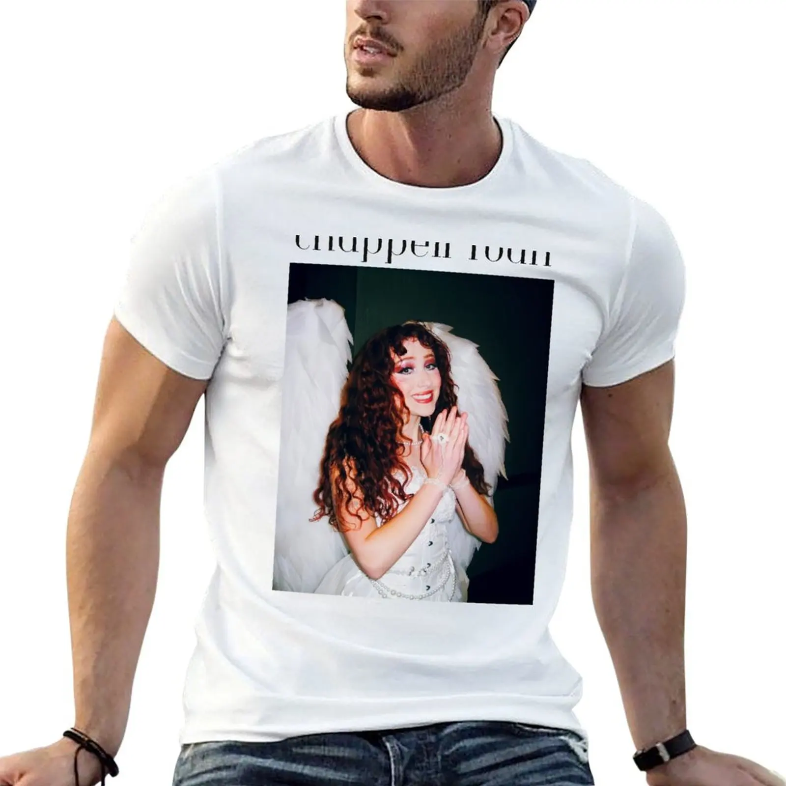 

Chappell Roan Angel T-Shirt man t shirts cotton funny t shirts dark humor T-Shirt