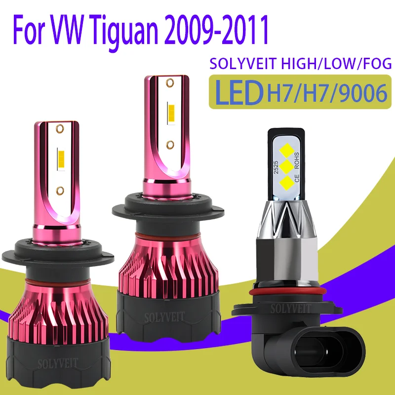 

Ударопрочные, простые в установке, пыле- и водонепроницаемые, с гарантией 3 года, светодиодные фары H7 H7 9006 для VW Tiguan 2009, 2010, 2011 годов выпуска.