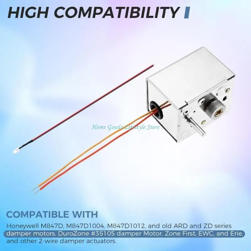 E74E HVAC Dampener Motor Actuator 24V CONDITIONING Spring Return 5/16 Foot Rod Sleeve Plan