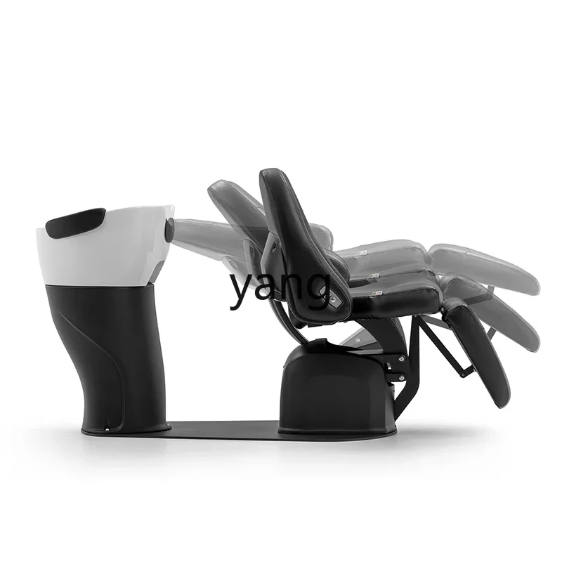 LZR electric half-lying shampoo bed high-end barber shop lift shampoo flush bed