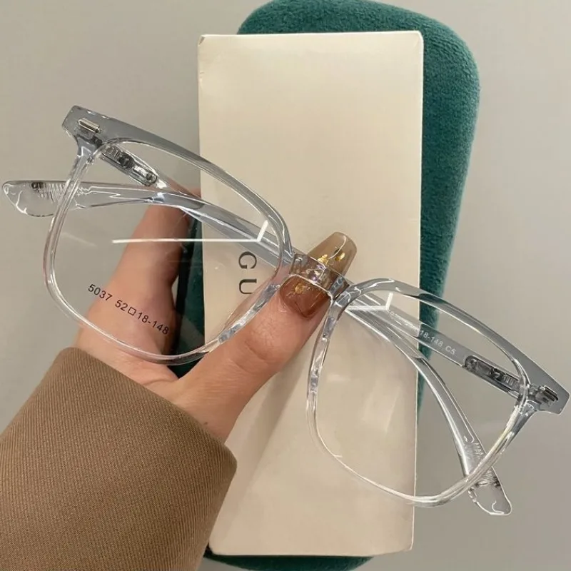 نظارات قصر النظر الشفافة للنساء والرجال مضادة للضوء الأزرق مربع ناقص الديوبتر نظارات بصرية نظارات lrest Ópticos