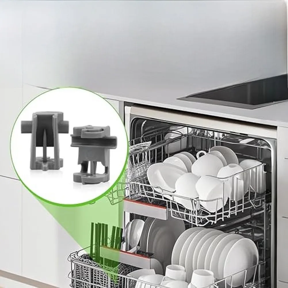 Grey Dishwasher Rack Fasteners Compatible with For LG For AP6237065 PS12081829 PS8727386 4512016 12x12x6cm Plastic