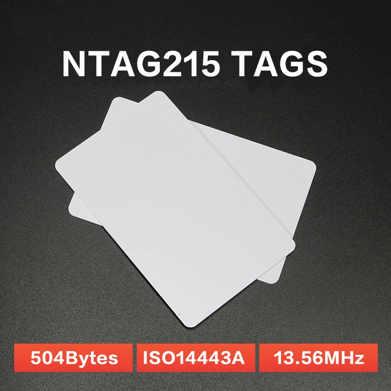 Karta NFC NTAG213 ISO14443A 13.56MHz NXP NTAG213 NTAG215 NTAG216 etykieta RFID HF elektroniczne inteligentne tagi IC karty pcv 20 sztuk