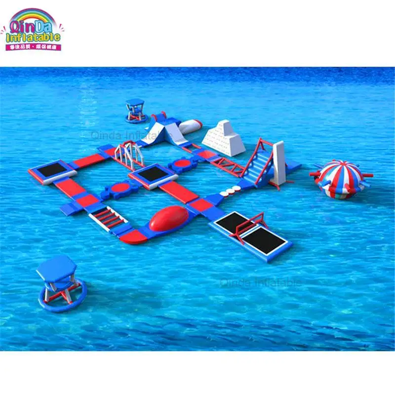 Game Exciting Inflatable Theme Park Commercial Inflatable Floating Water Park