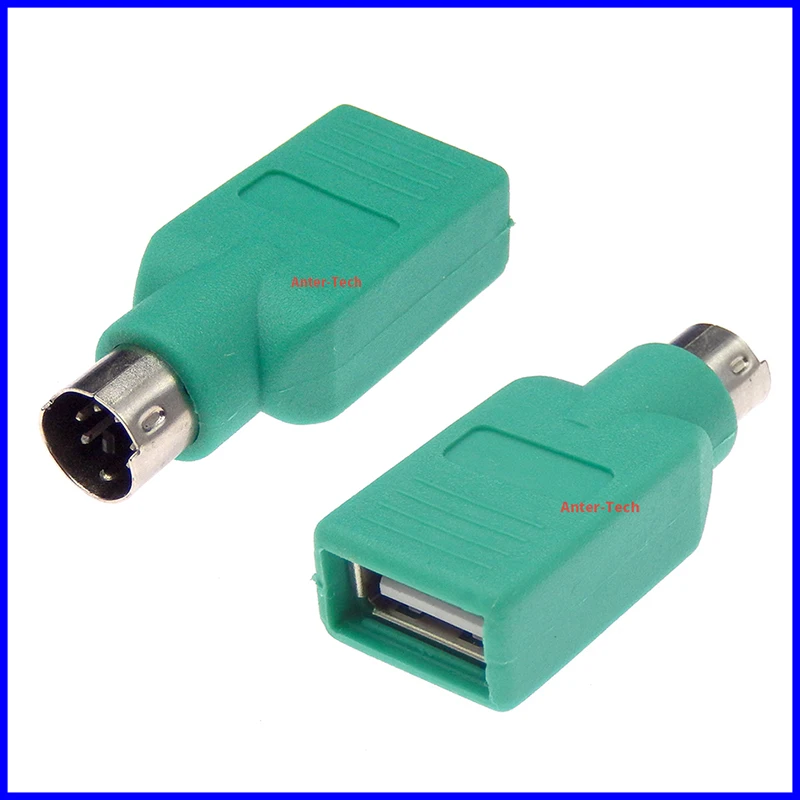 1Pcs Usb Female To Ps2 Ps / 2 Mouse Keyboard Converter Male Adapter Computer Converter In Stock