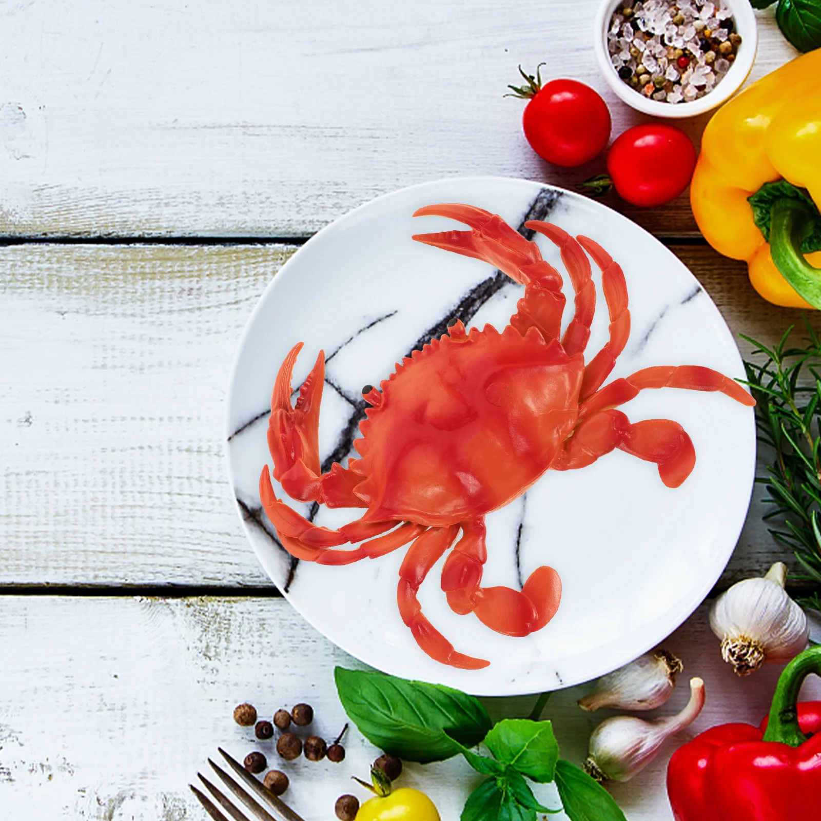 

Realistic Crab Marine Animal Ornament Garden Decor Photography Prop Fine Craftsmanship Aesthetic Practical Crab Decors