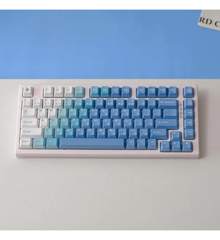 Keycap personalized sublimation process suitable for a variety of mechanical keyboards keycaps 129 keys PBT material