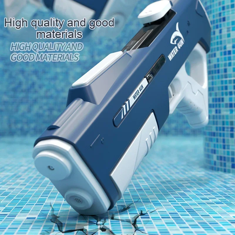 Adults Electric Water Gun Toy ， Powerful Automatic High Pressure Bursts Play， Summer Outdoor Swimming Pool Children's Gift