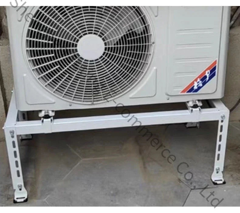 1pc Air Conditioning Outdoor Unit Bracket Floor Mounted Shock-absorbing Shock-absorbing Frame Angle Iron Frame, Base Floor Frame