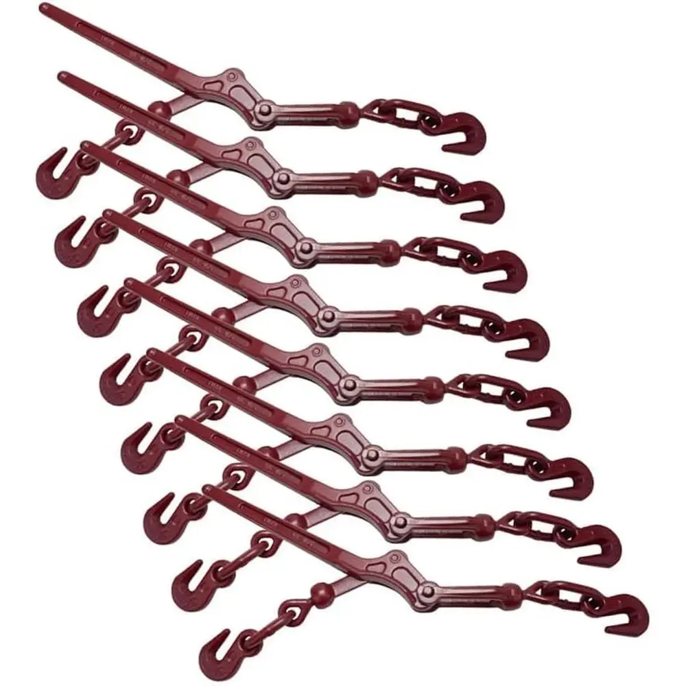5/16 to 3/8 Heavy-Duty Chain Binders, 5400 lbs WLL, 8 Pack for Latch and Trailer Use