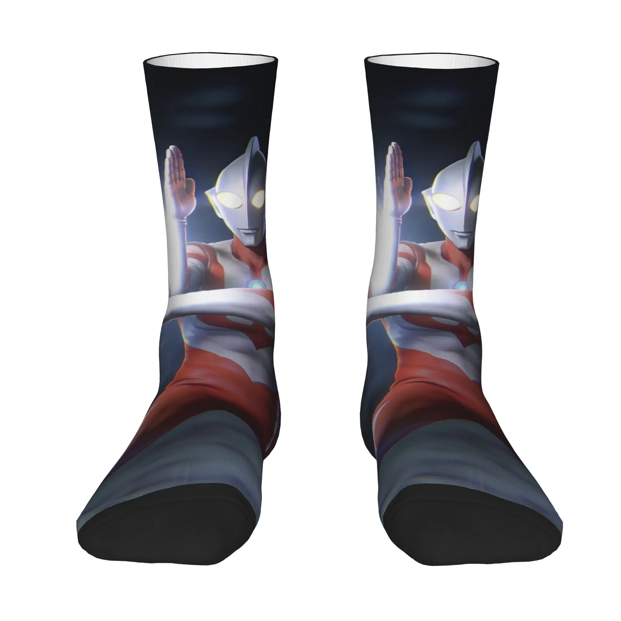 Funny Sock BANDAI Ultraman 27 Vintage Quality Pattern Printed Men Socks Casual Men's Socks