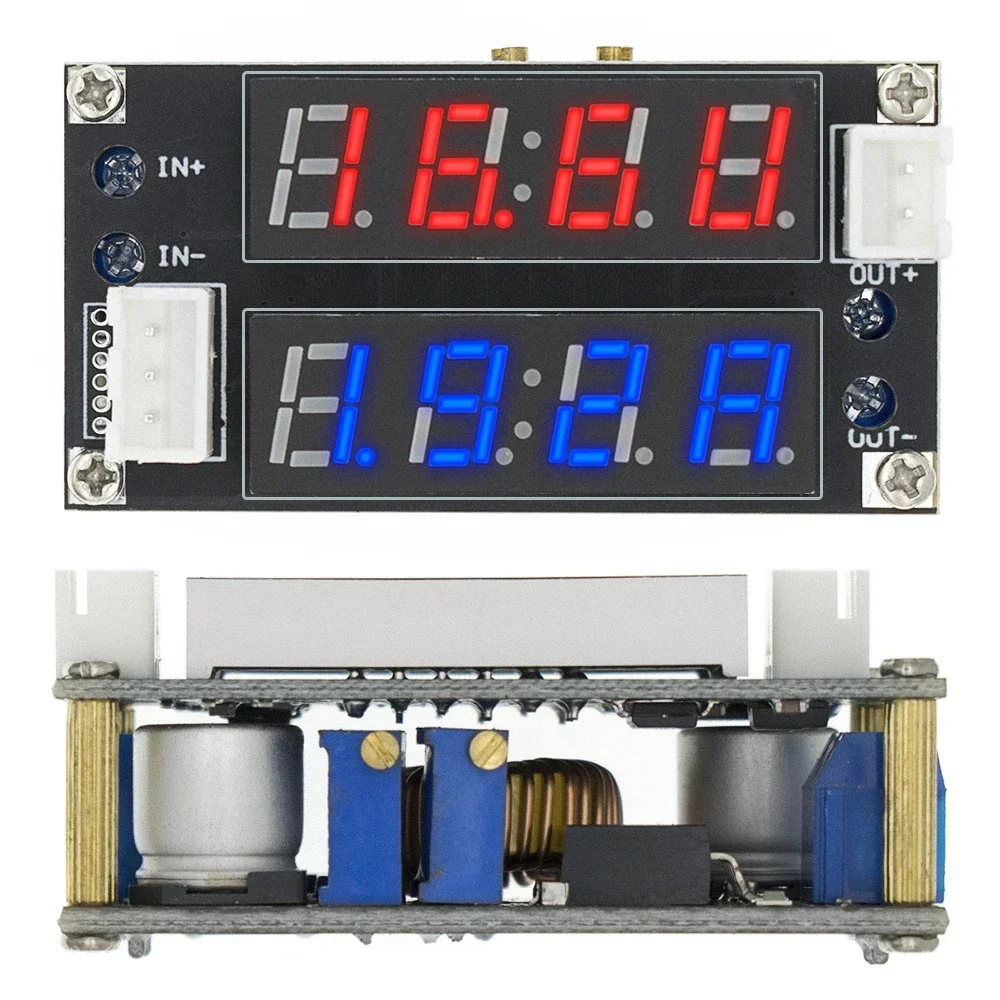 2 in 1 XL4015 5A Adjustable Power CC/CV Step-down Charge Module LED Driver Voltmeter Ammeter Constant Current Constant Voltage