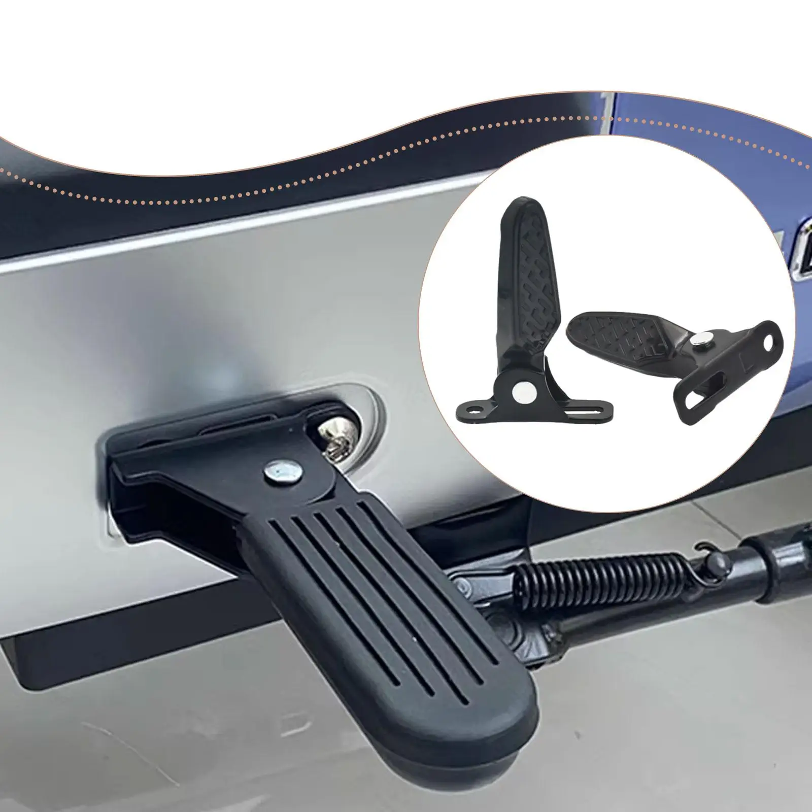 

2Pcs Electric Bike Footrests Footpegs Easy Installation Fittings Replacement Modification Part Aluminum Alloy Pedal Board