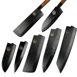 Portable Solid Wooden Chef Knife Sheath Multifunction Scabbard Japanese Style Blade Protector Cover Universal Kitchen Knife Case