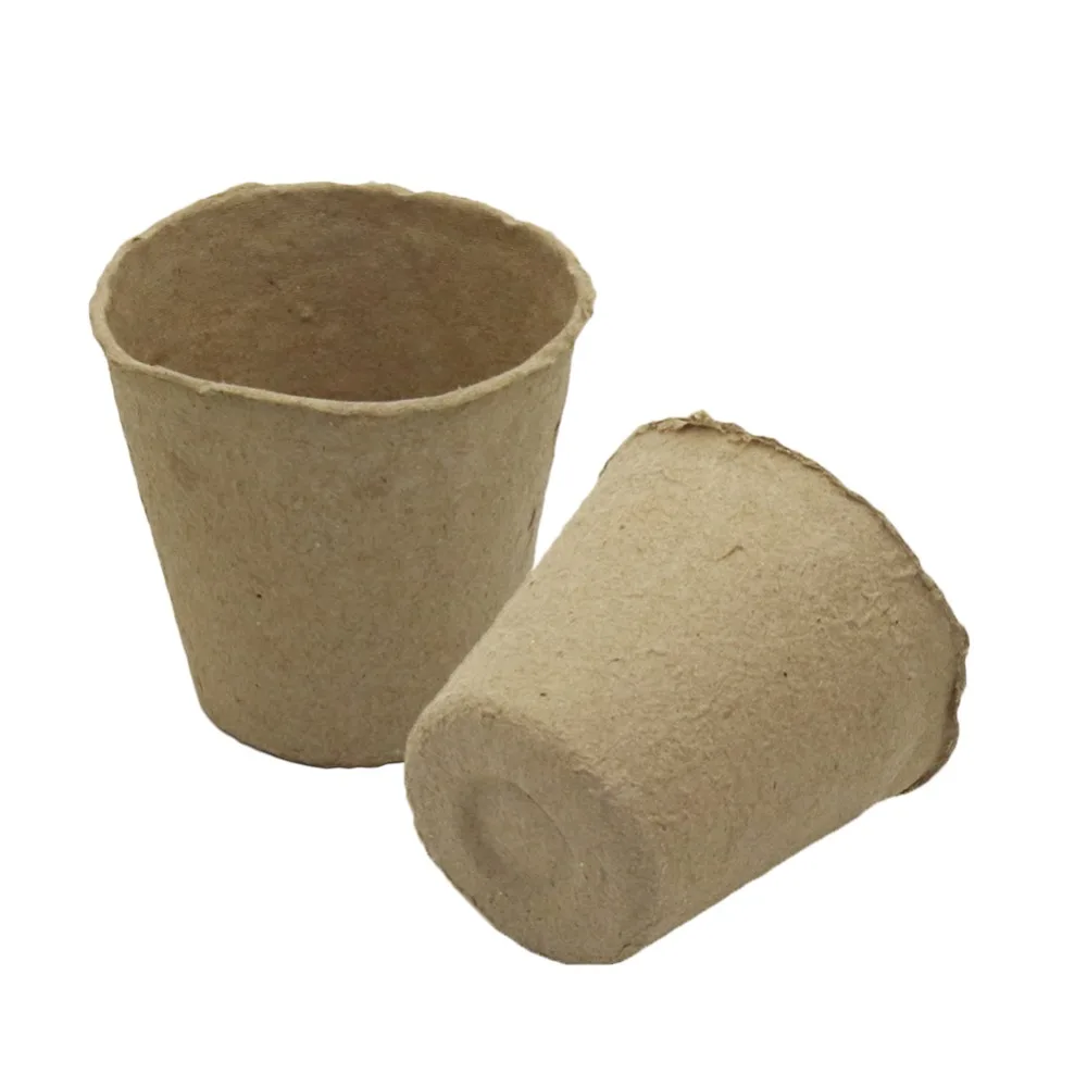 Balcony Nursery Cultivation Peat Pots Garden Planting Seedling Starters Cups Biodegradable Flower Pots 10 Pcs