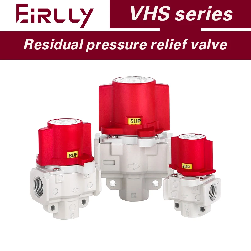 Pneumatic residual pressure relief valve VHS20-02A VHS30-03A VHS40-04A VHS50-06/10-D residual pressure manual valve