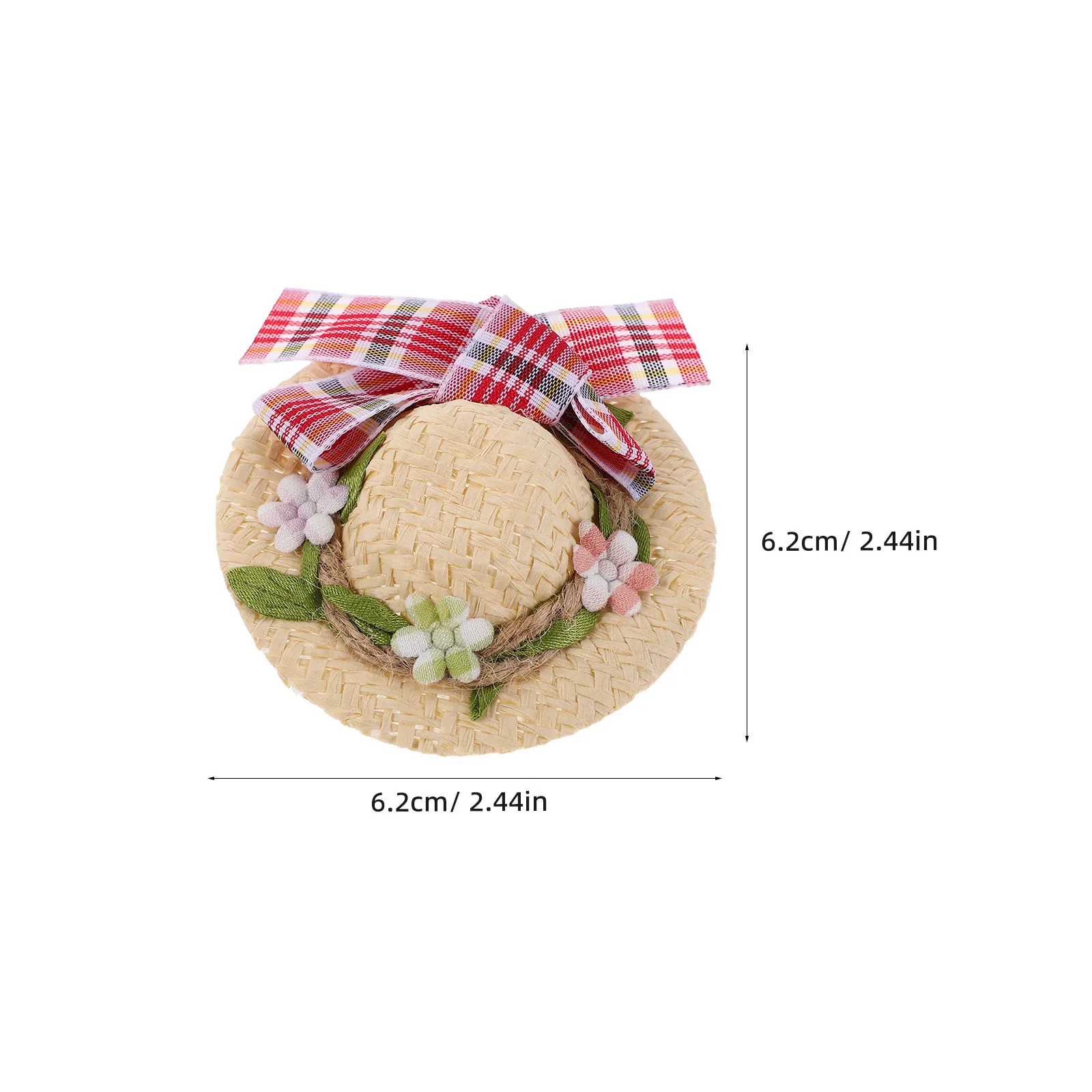 10 Pcs Dollhouse Hat Decor Mini Costume Hats Craft Small Straw Cowgirl Miniature view 5