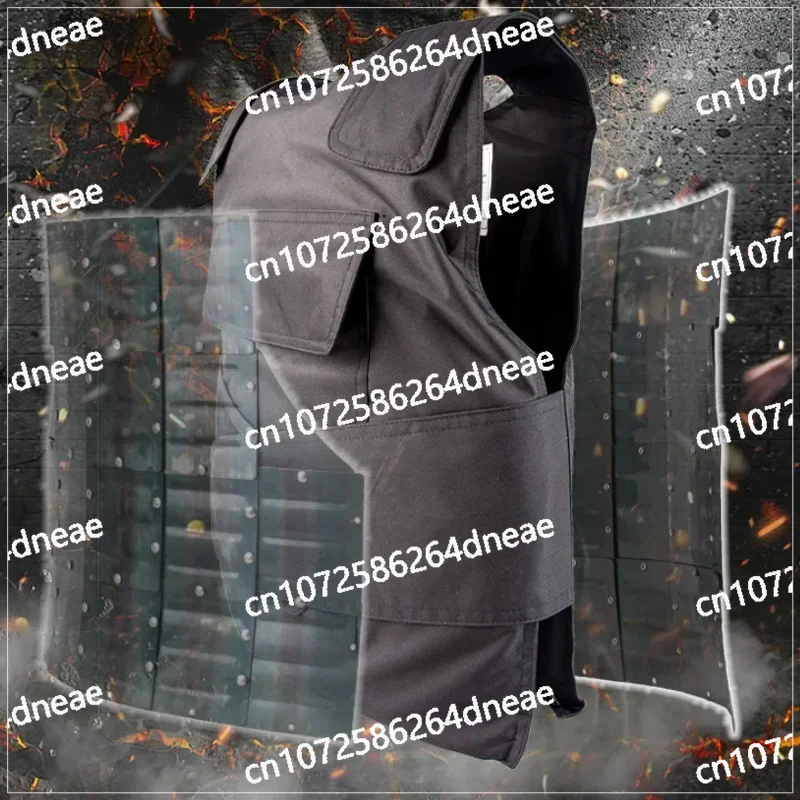 

Men's Stab-resistant Tactical Vests Clothing Security Equipment Steel Hard Anti-stab anti-cut Armor Protective Clothes