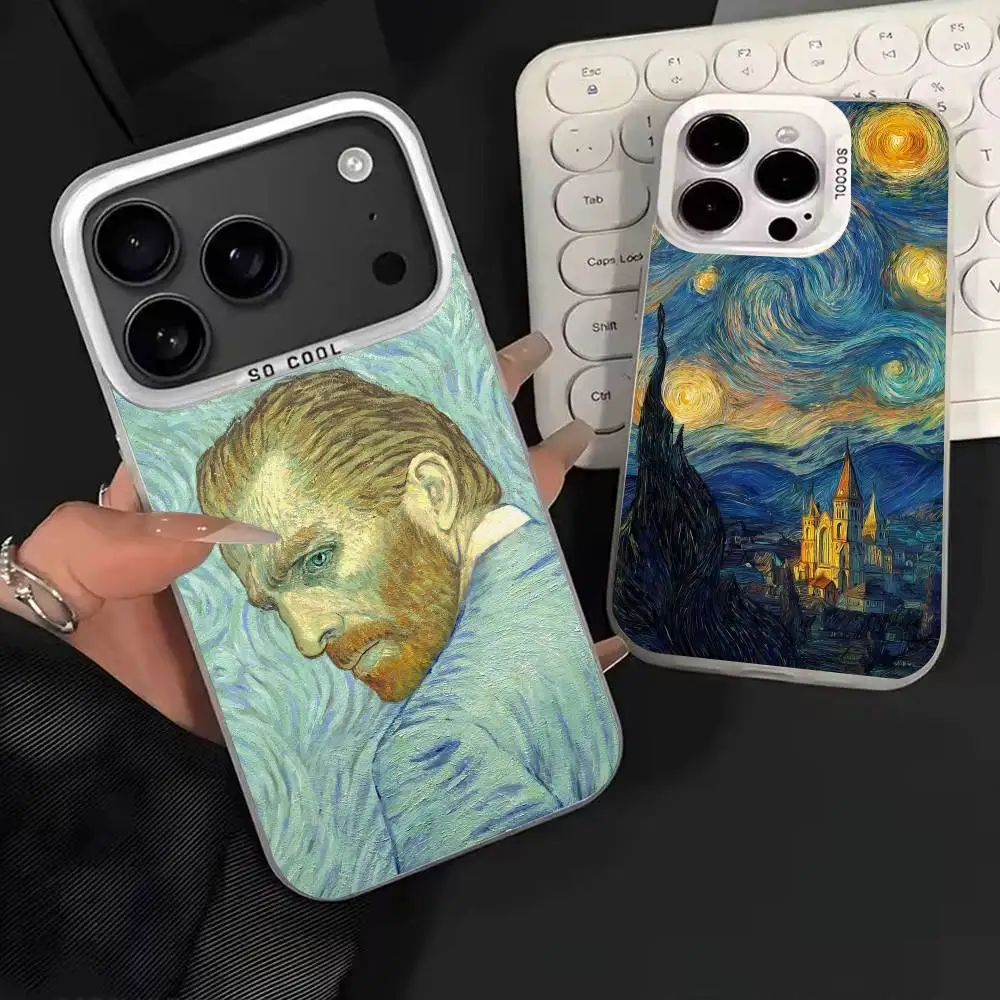 

Vincent Van Gogh O-Oil I-INS Phone Case For iPhone 17,16,15,14,13,12,11,Mini,Pro,E,MAX White Matte Shockproof Cover