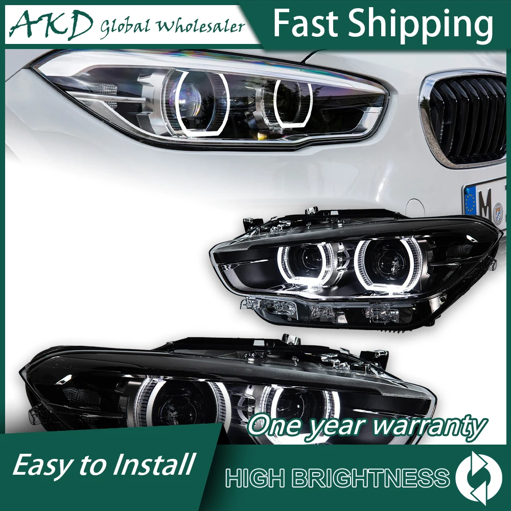 

Car For BMW F20 1 Series 2015-2018 Headlight DRL Hella 12V H7 Led Bi Xenon Bulbs Fog Light Car Supplies Accessory 118i Head Lamp