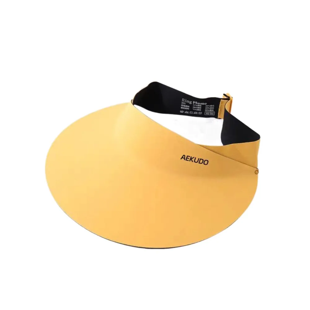 

Fashion Breathable Seamless Visor Cap Foldable Sun Protection Women Sun Hat Ice Silk Sun Visor Sunscreen Empty Top Cap for Women