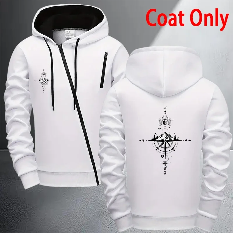 Men's Jacket Tracksuit 2026 Casual Zip Sweatshirts Coat Outdoors Sports Jogging Clothing Autumn Winter Daily Single Hoodie Pants - view 5
