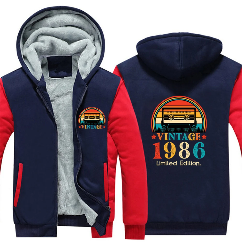 

Funny Birthday Gifts Vintage 1986 Understated Luxury Best Seller Thicken Warm Hoodies Personality Eye Catching Coat Jacket