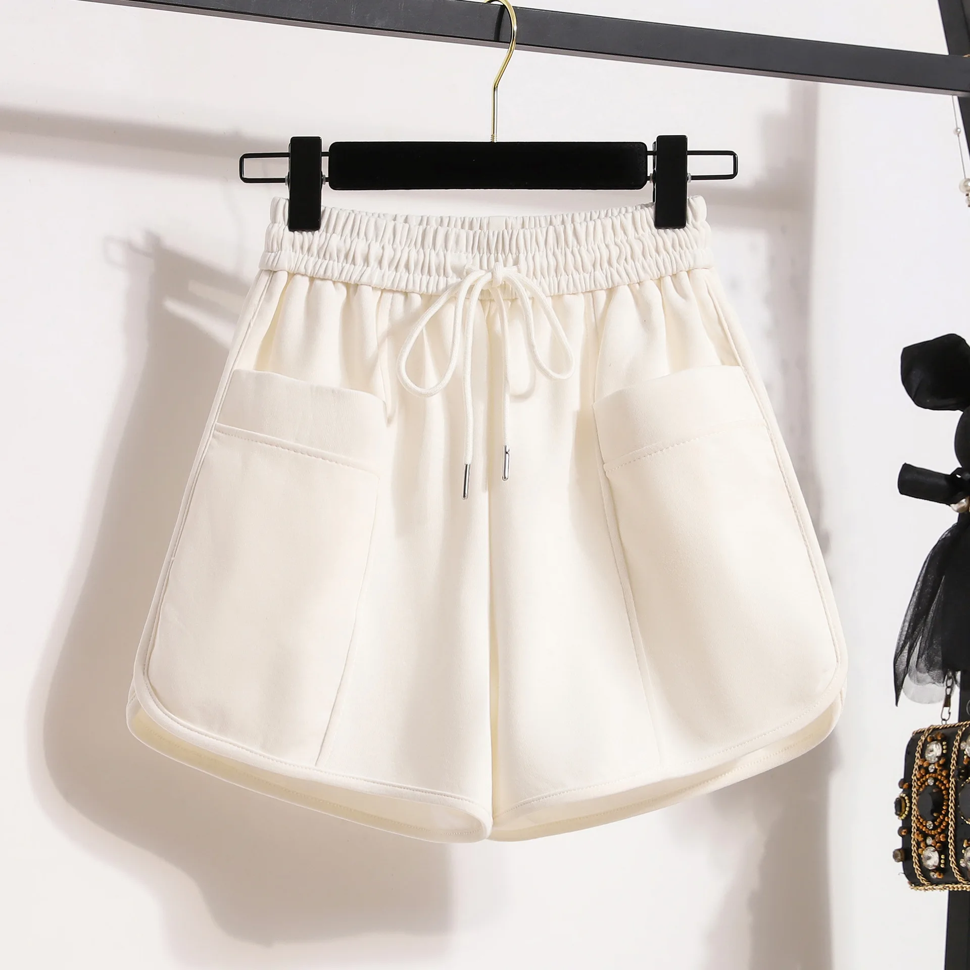 

Multicolor Cotton Sports Short 2023 New Summer Women's Thin Large Pocket Loose Versatile Fitness Wide Leg Casual Fashion Shorts