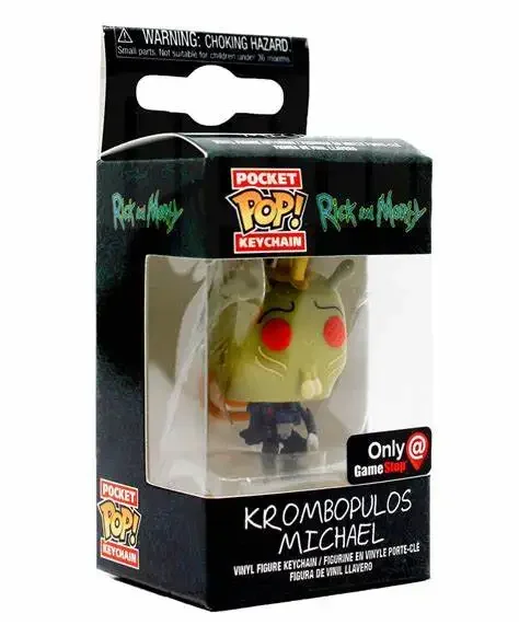 Funko Pop Death Crystal Morty Keychain Figure Toys Krombopulos Rick Pickle Rick Et Morty Krikland Meeseeks Dolls Keyring Toy