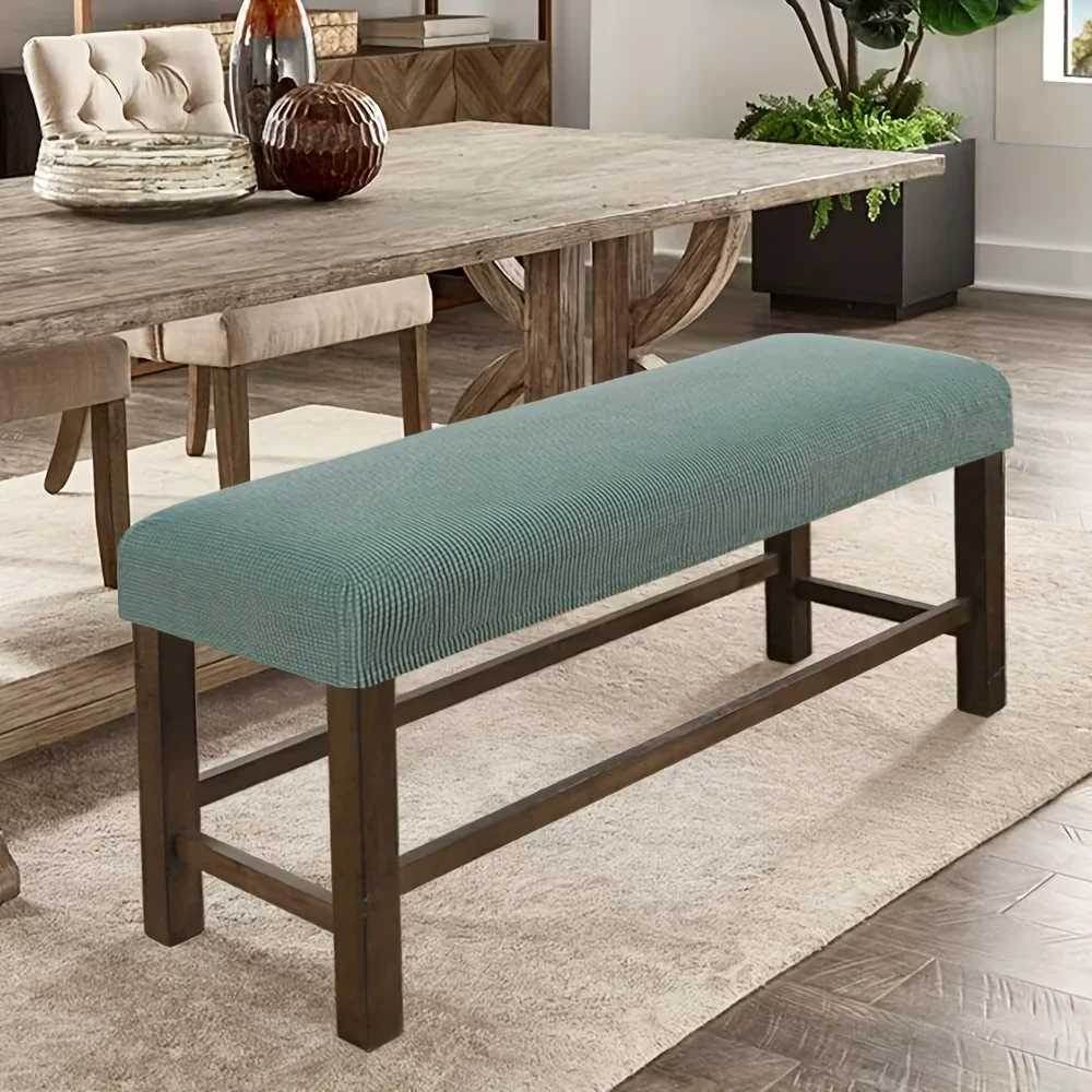 1 Pc Elastic Chair & Bench Seat Cover, Universal Fit for Most Chairs & Benches, Perfect for Living Room, Bedroom, Kitchen