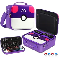 Lindo estuche de transporte para Nintendo Switch, almacenamiento de carcasa de cubierta dura, bolsa de hombro para consola OLED y accesorios de Nintendo Switch