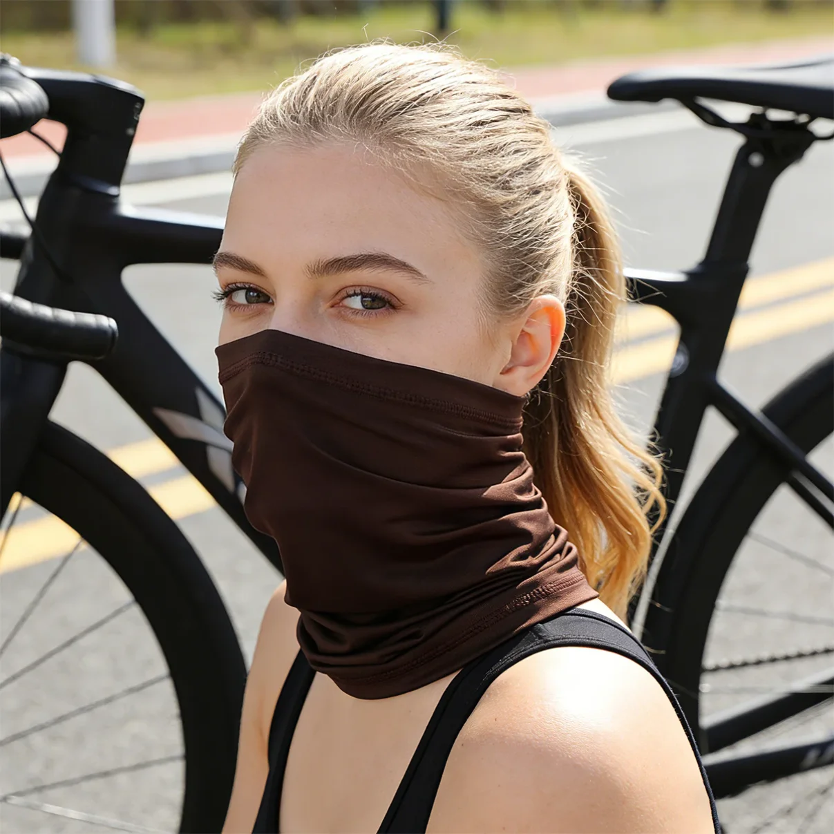 

Woman Summer Mask Cycling Balaclava Face Masks for Women Motorcycle Neck Gaiter UV Protection Neck Chimney Cycling Facial Masks