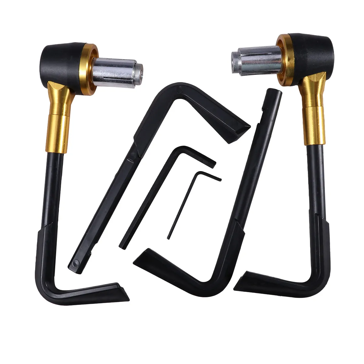 

Motorcycle H Grips CNC Aluminum 7 8 Inch H Non Slip Brake Lever Protector Golden Easy Installation Safety Enhancement