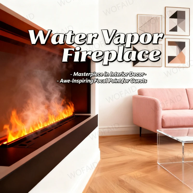 

3D Atomized Fireplace with Colorful Steam Flame ECO Friendly Indoor Decorative Advanced Mist Technology - 3D Flame Fireplace