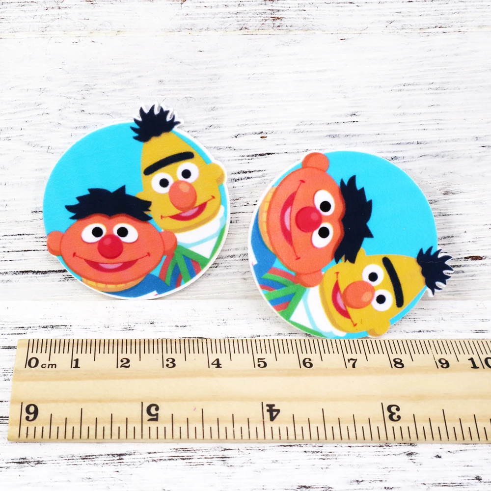 10pcs cookie monster Planar Resin Flatback Cartoon Resin for Crafts Jewelry Making Birthday Girl DIY Accessorie Headwear