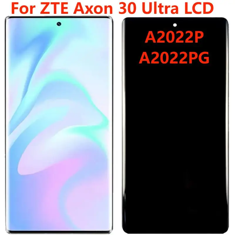 

6.67" For ZTE Axon 30 Ultra 5G LCD Display Original Axon 30 Ultra A2022P A2022PG LCD With Frame Touch Screen Digitizer Assembly