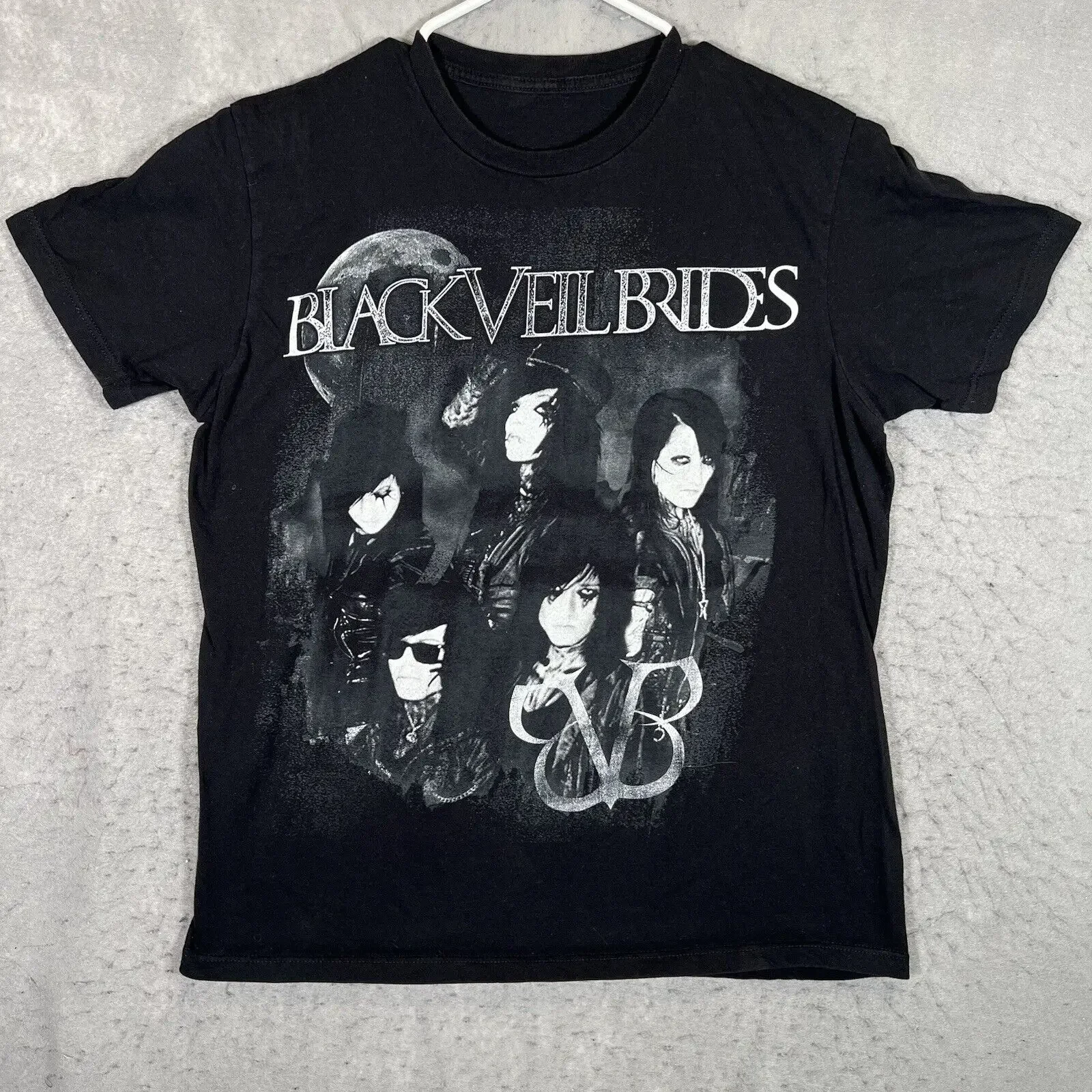 A1 Black Veil Brides Band Promo camiseta adulto grande música negra para hombre