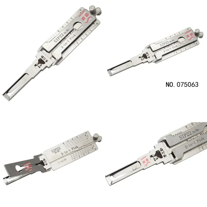 Lishi Pick V.2 Turbo Decoder Lock Opper Car Key Cutting Tool Fr 075063 Locksmith Supplies