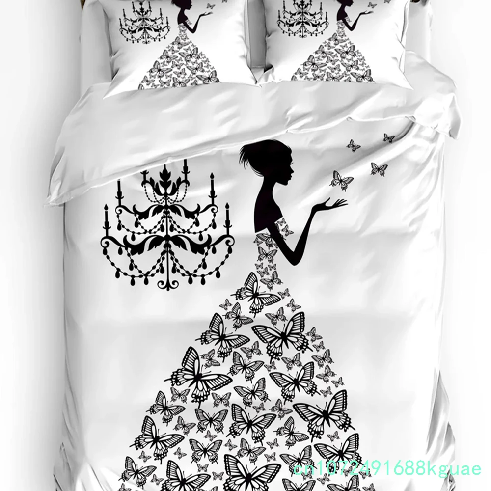 Pink Palace Chandelier Pillars Duvet Cover 3pcs Bedding Set Home Textile Quilt Cover Pillowcases Bedroom Bedding Set No Sheet 2