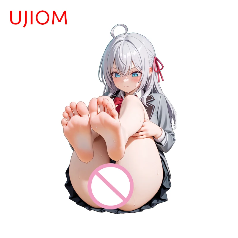 UJIOM Alya مغر انتشار الفخذين ملصقات جدار جذابة هنتاي أنيمي الكتابة على الجدران الباب ملصق أنيق جدار زينة غرفة المعيشة #5