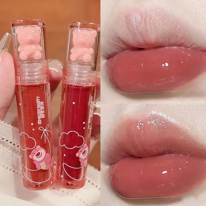 Feuchtigkeit spendender Spiegel Lip gloss dauerhafte kristall glänzende Wasser leichte Lippen glasur nackte rote flüssige Lippenstift Frauen Lippen Make-up Kosmetik