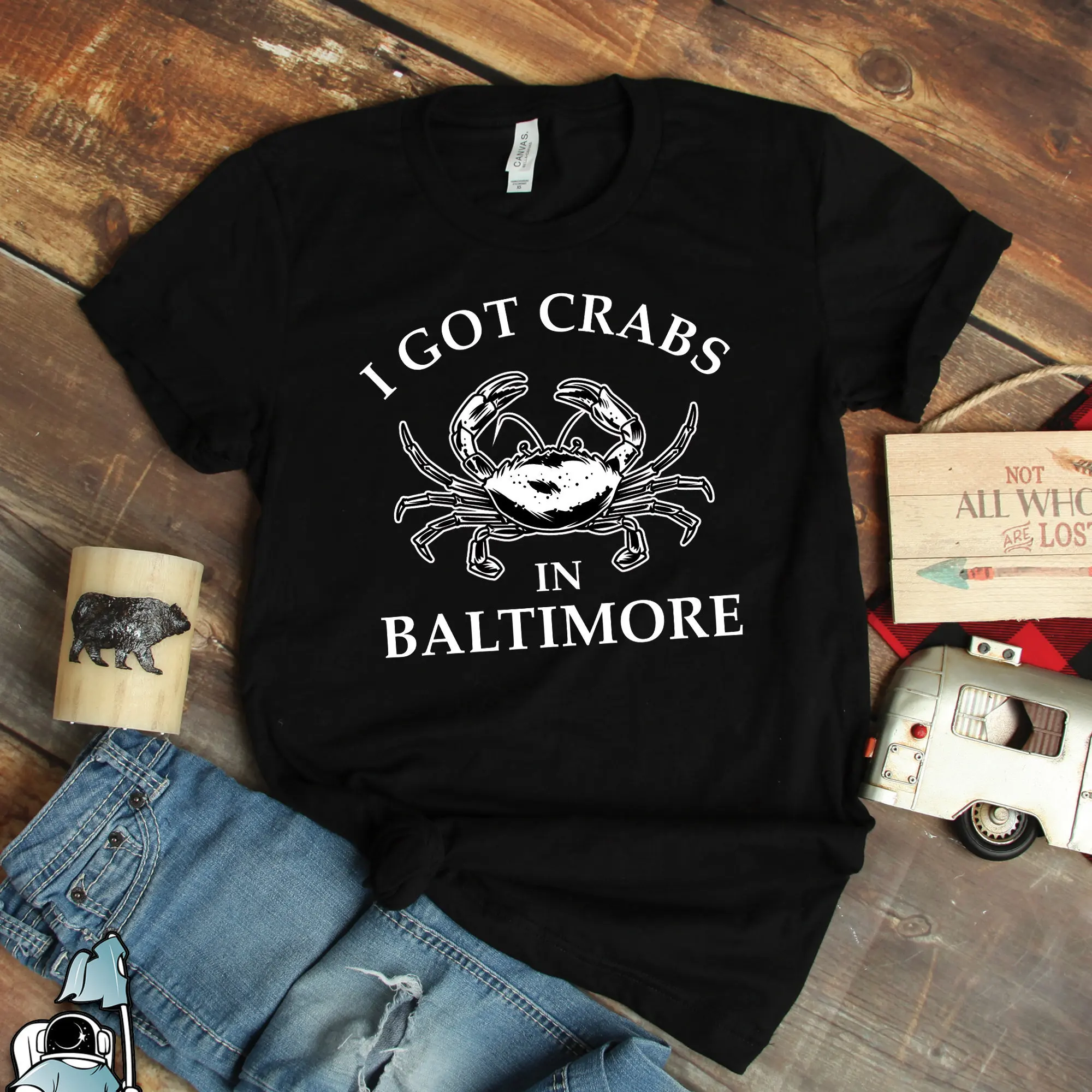 Crab T Shirt Crabs in Baltimore Seafood Maryland Crabbing Vacation