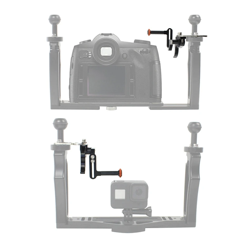 Adjustable Shutter Trigger Extension Rod For Gopro 9 Action Cameras Diving Mount SLR Underwater Tray Adapter
