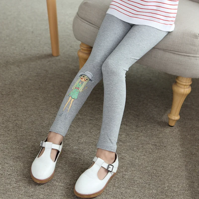 Girl Thin Leggings Spring Autumn Trousers Children Skinny Pants Leggings For Girls Kids Fashion Pants 3-12 Years Girls Pants