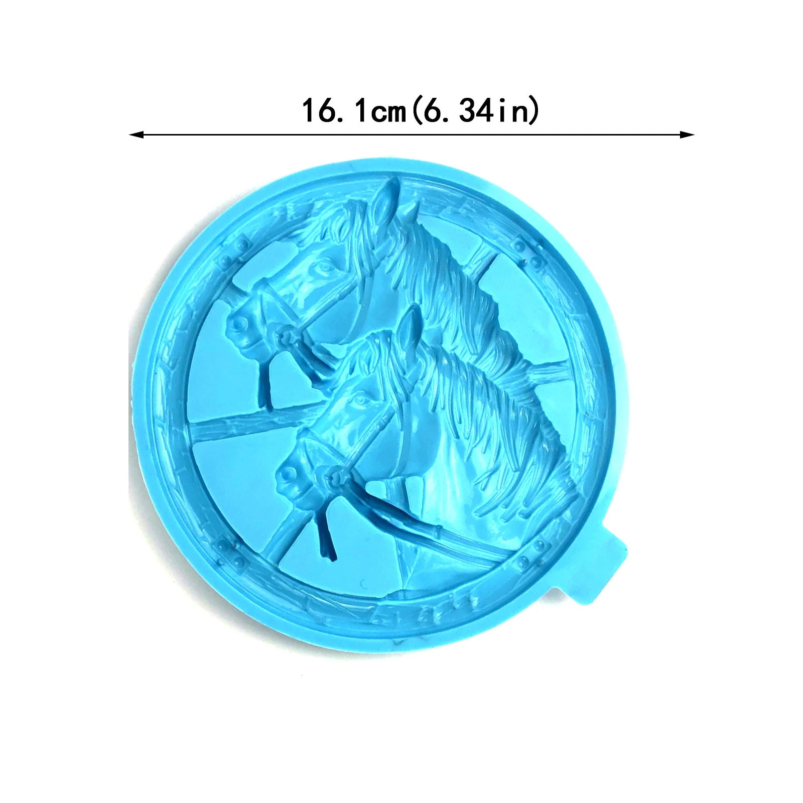 Horse Ornaments Silicone Mold Diy Resin Epoxy Crafts Living Room Wall Stickers Decorative Semi-dimensional Moulds